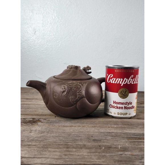 Nixing Teapot Zisha Clay 12oz Teapot Purple Clay Chinese Dragonhead moves - Picture 8 of 10
